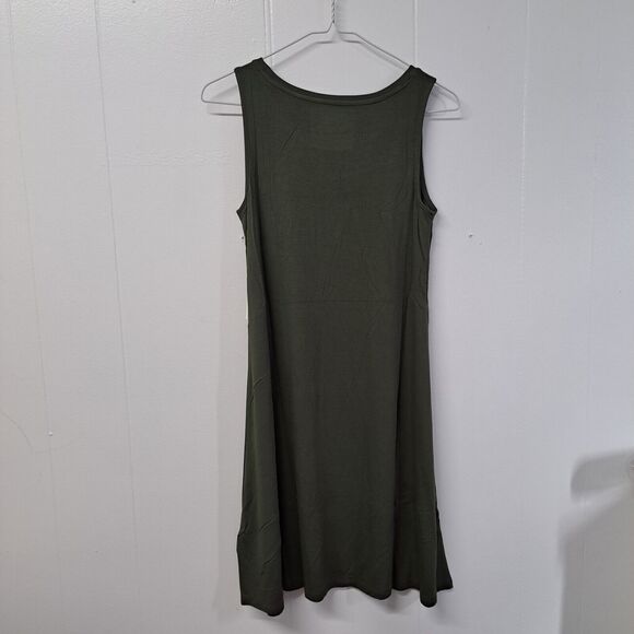 Amazon Essentials Women's Tank Swing Dress - Dark Olive Green - XS - Picture 6 of 8